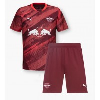 Fotballdrakt Barn RB Leipzig Antonio Nusa #7 Bortedraktsett 2024-25 Kortermet (+ Korte bukser)